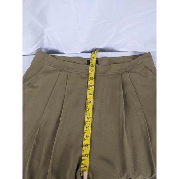Fendi Silk Skinny Leg Slacks EU 42 US 6 Olive Green Italy - Picture 9 of 9